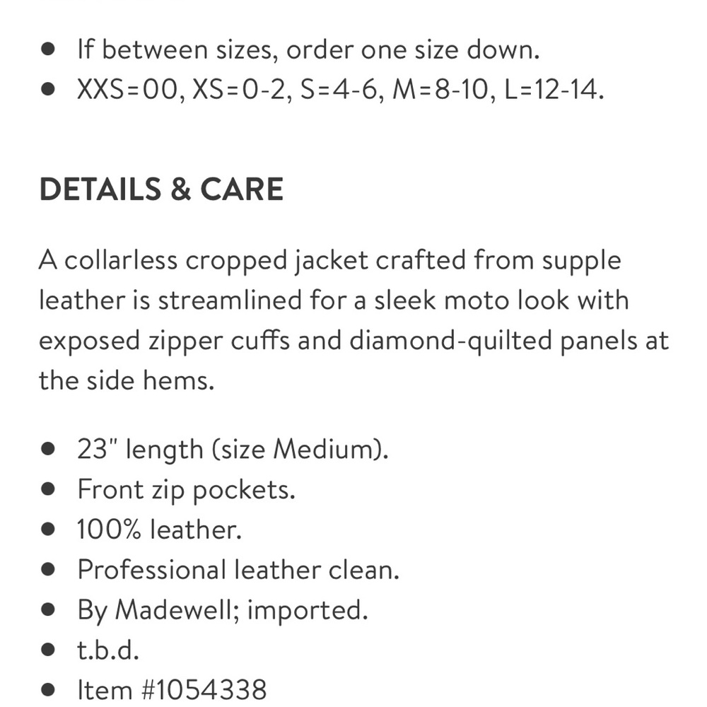 Madewell ‘Metropolis’ Collarless Leather Jacket - Picture 6 of 16
